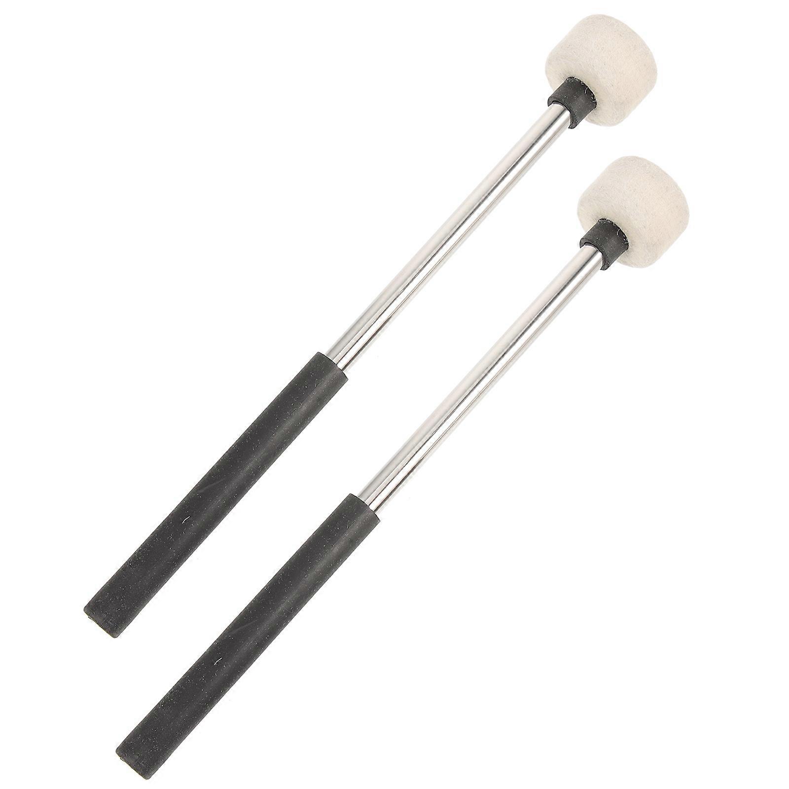 Felt Drum Mallets 4 Pcs Percussion Drum Sticks Essential For Drums And Musical Instruments With Stainless Steel Handle And Durable Design