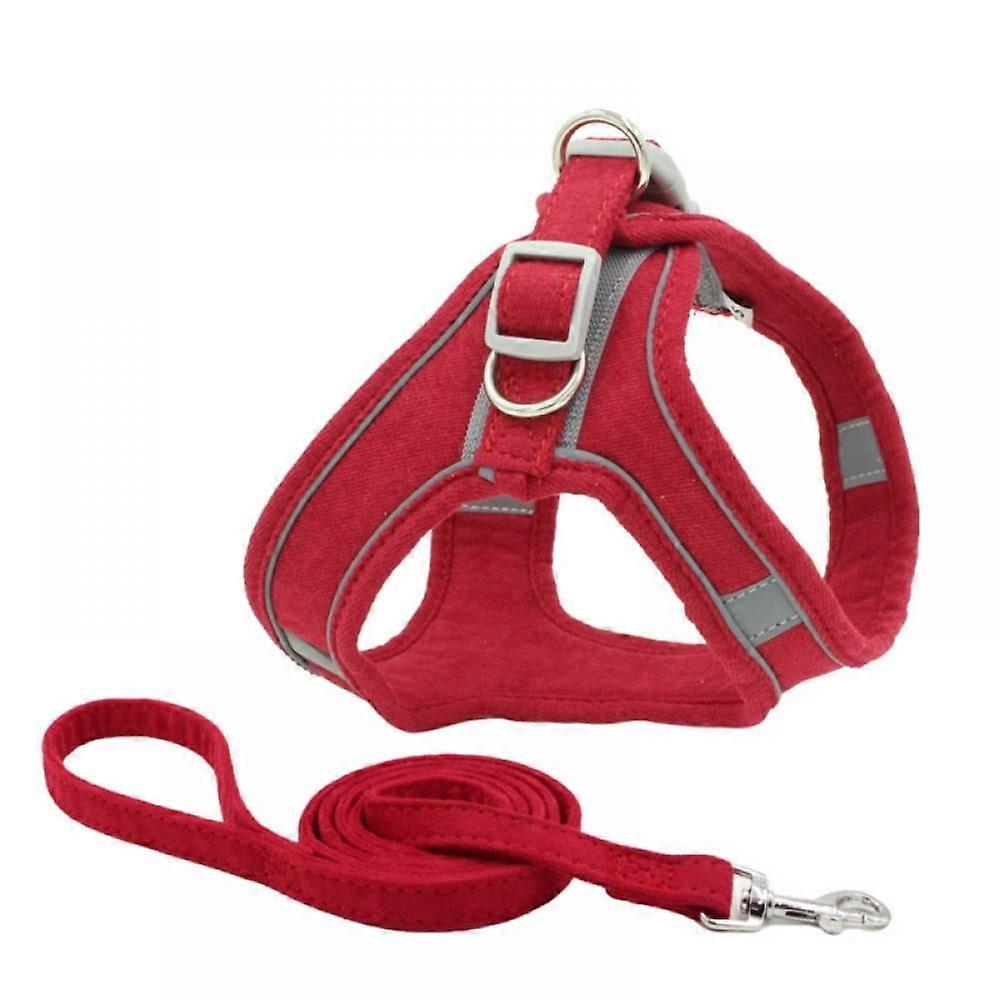 Pet Chest Harness, Reflective Breathable Dog Leash for Small and Medium Dog, Vest Style XS-XL