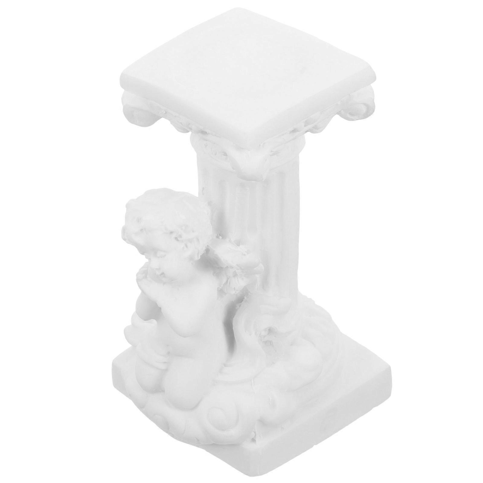 Resin Crystal Ball Holder Stand for Display 3Pcs White Desktop Support