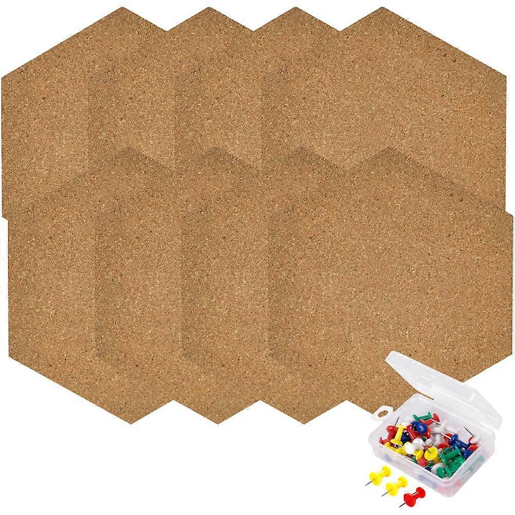 Hexagon Cork Board 2 Sets Stylish Look For Home Use 20.5X17.5CM Bulletin Board