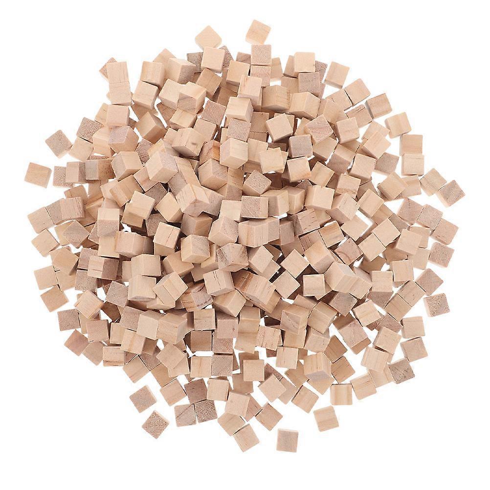 Wood Blocks for Kids Creative Wooden Cube Blocks for Crafting 300Pcs