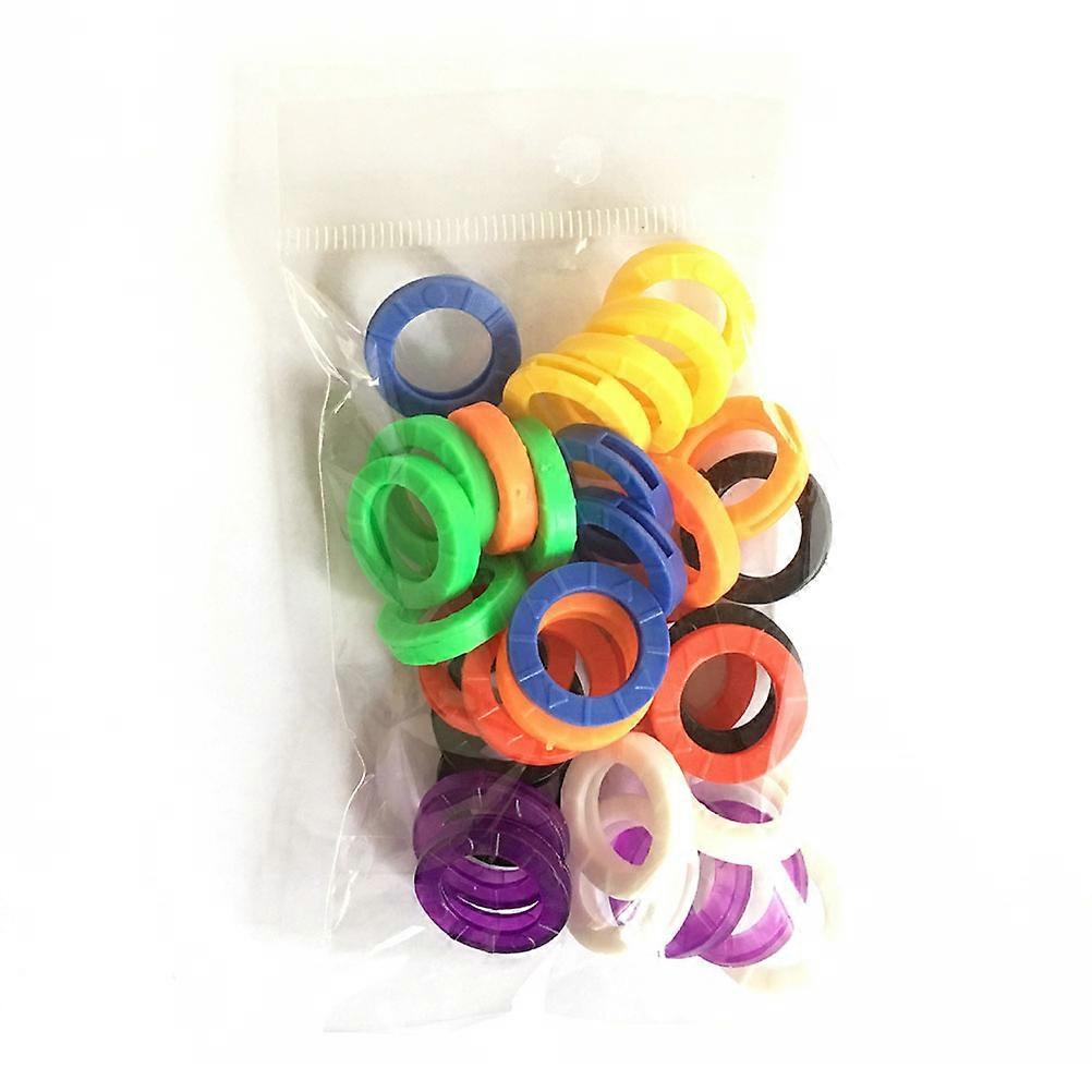 Key Color Covers Silicone Key Identifiers for Numbering 32Pcs Set