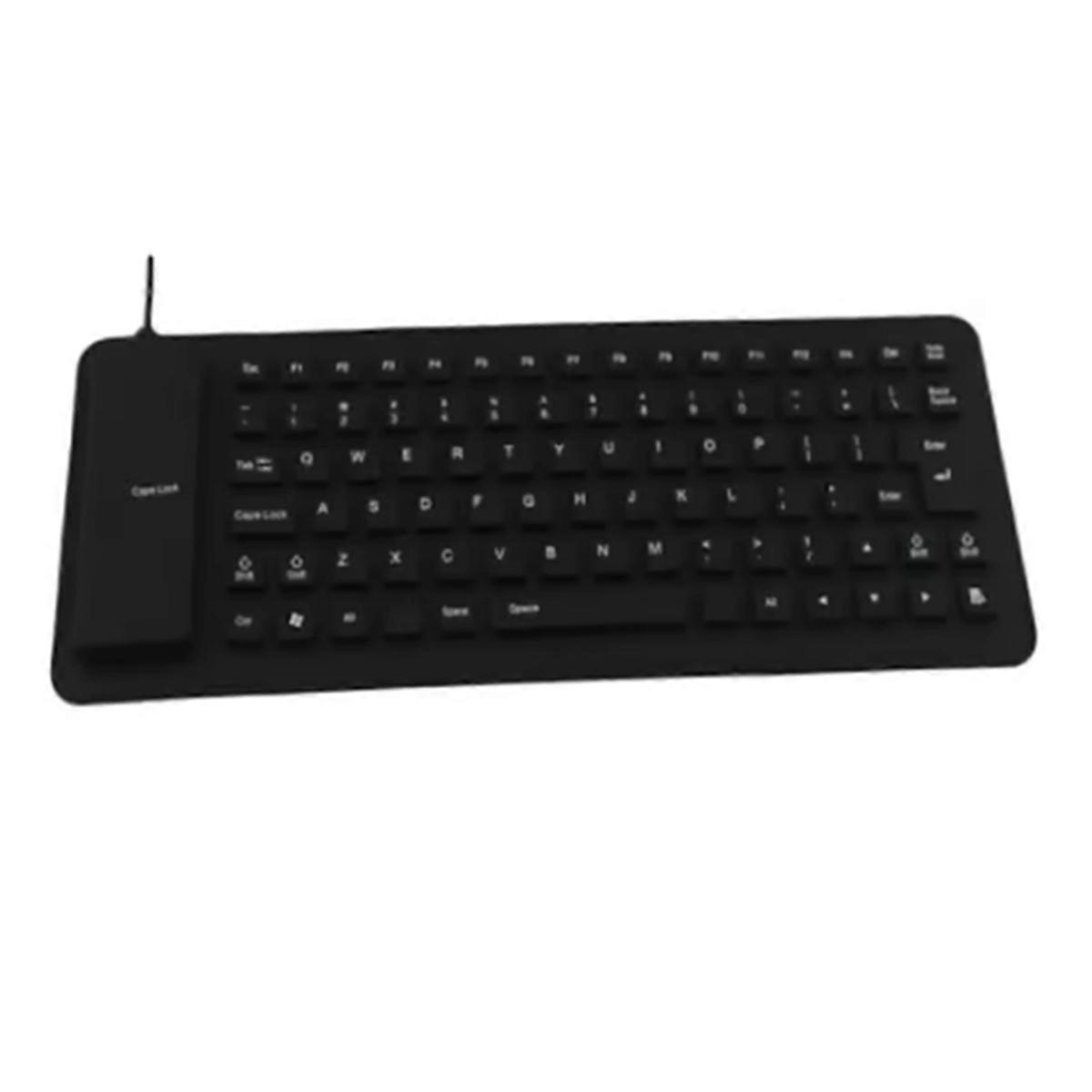 Mute Soft Keyboard 85-Key Computer Keyboard USB Wired Keyboard