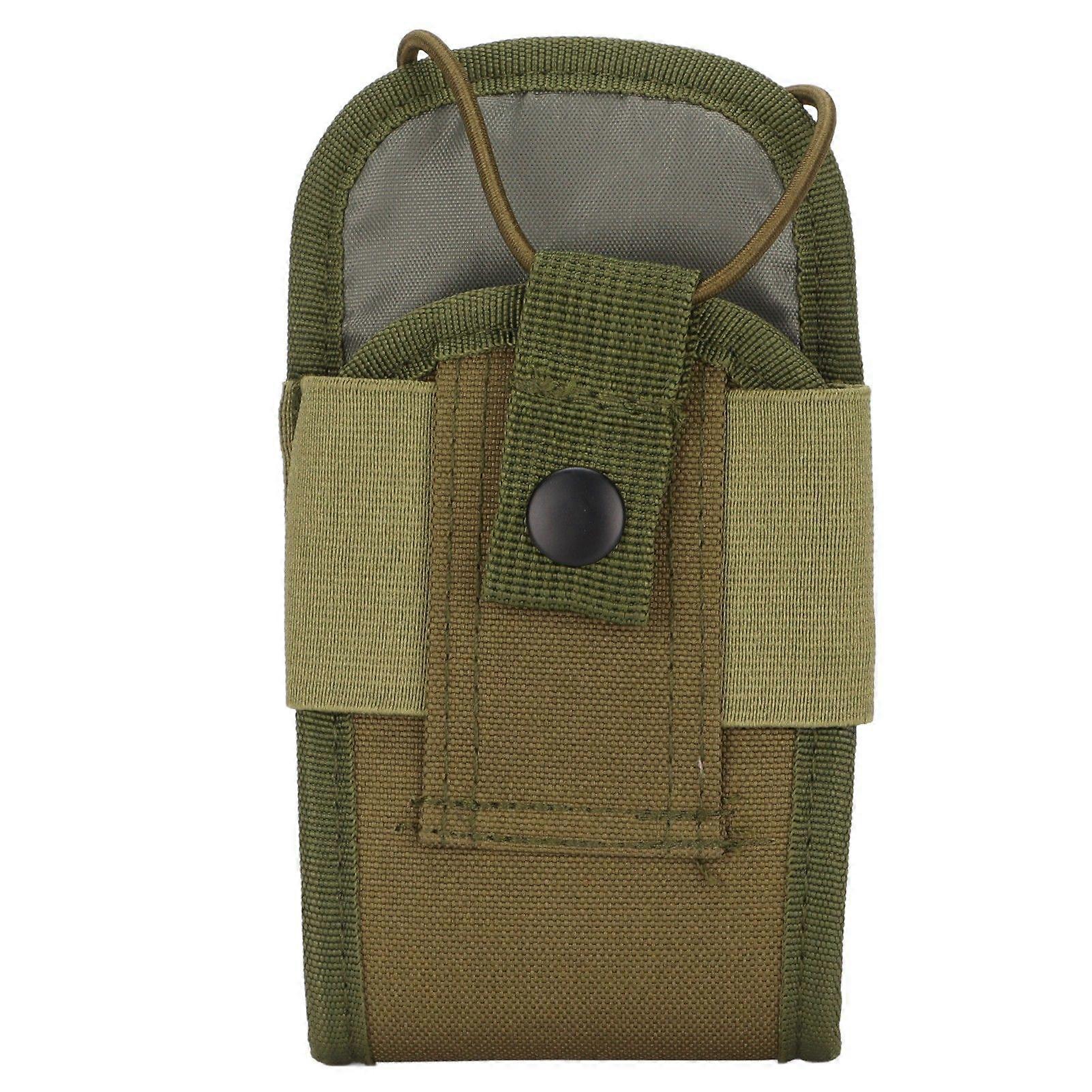 Portable Multifunctional Walkie Talkies Holder Nylon Radio Holder Suitable for Camping Field ActivitiesGreen