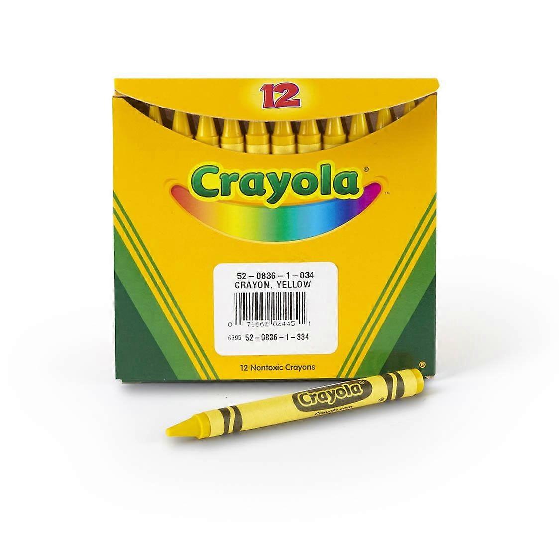 Crayola Yellow Bulk Crayons 12 Count