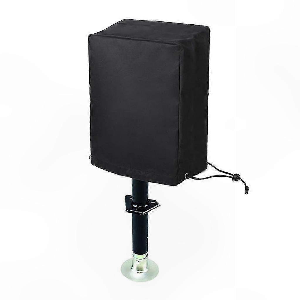 Waterproof Universal Camper Jack Cover for Trailers and RVs, Durable Protective Accessory, Black Finish