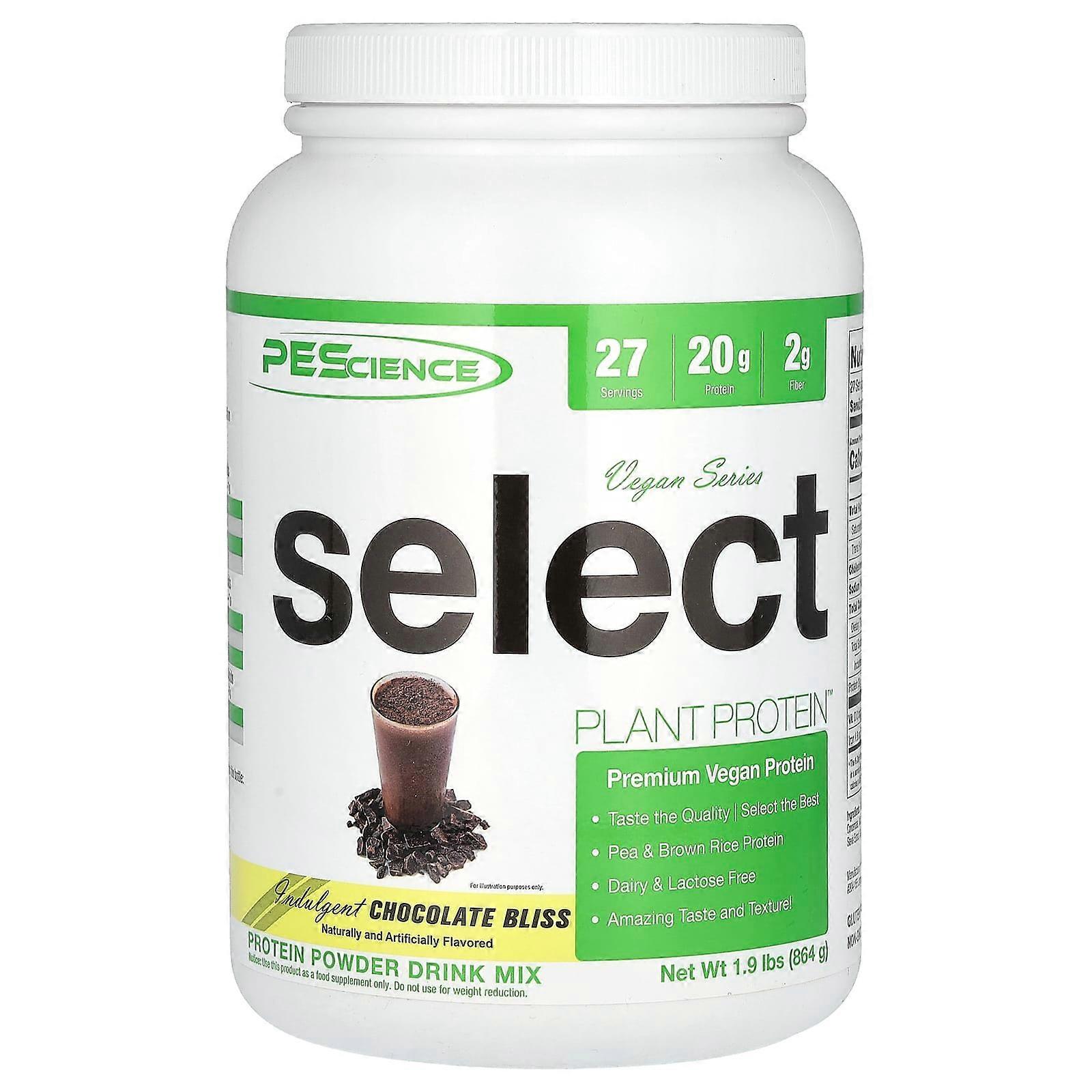 Vegan Series, Select Plant ProteinÃÂ¢ÃÂÃÂÃÂÃÂÃÂÃÂ¢, Indulgent Chocolate Bliss, 1.9 lbs (864 g)