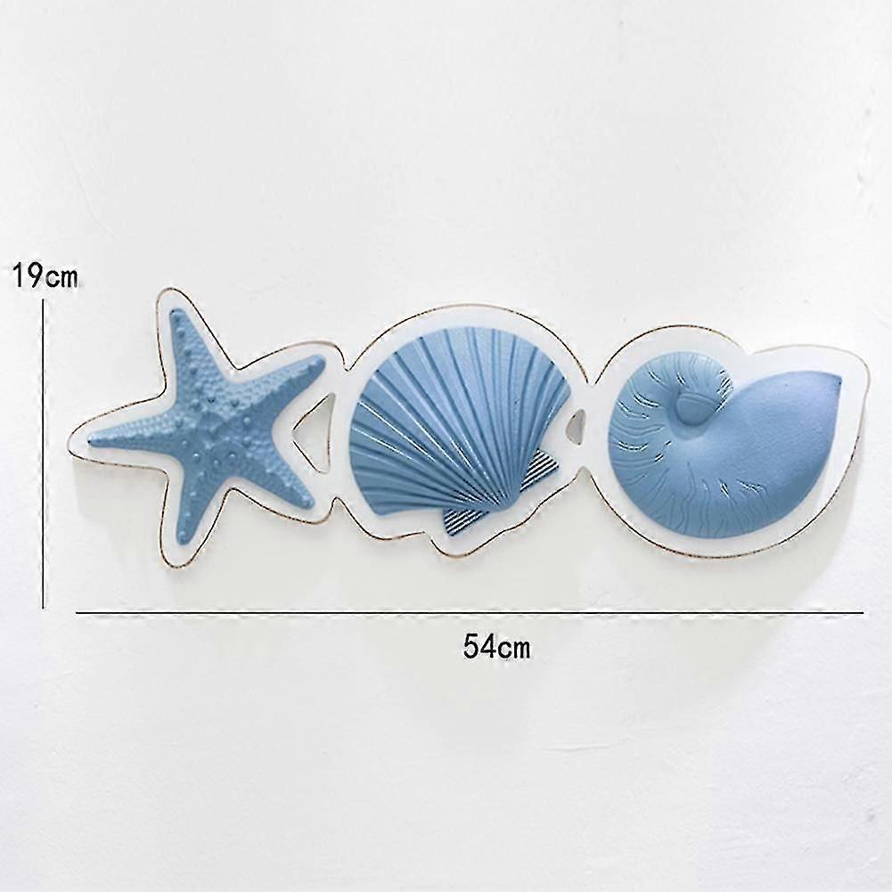 Mediterranean Wall Decor Starfish Scallop Conch Pendant, A