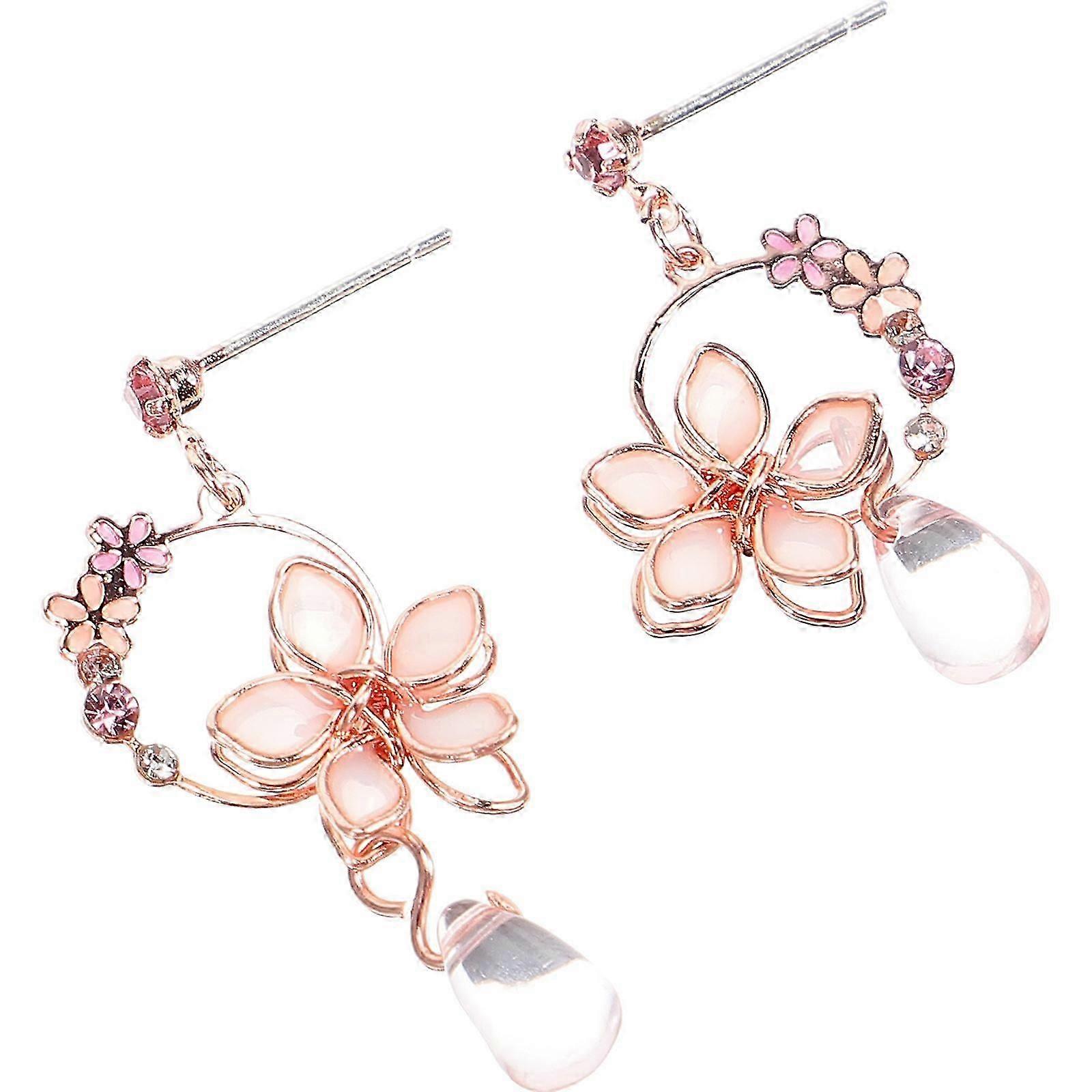 Flower Dangle Floral Drop Earrings for Women's
