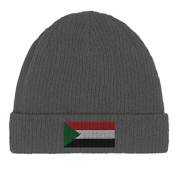 Sudan Flag Cap in Grey