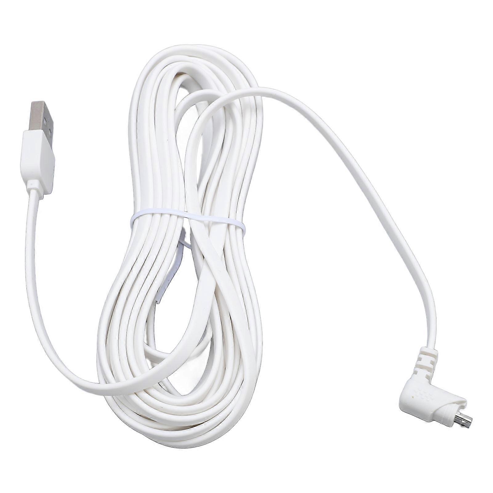 Security Camera Power Extension Cord PVC USB Water Resistant Security Camera Charging Cable for Replacement 7.6m/24.9ft 