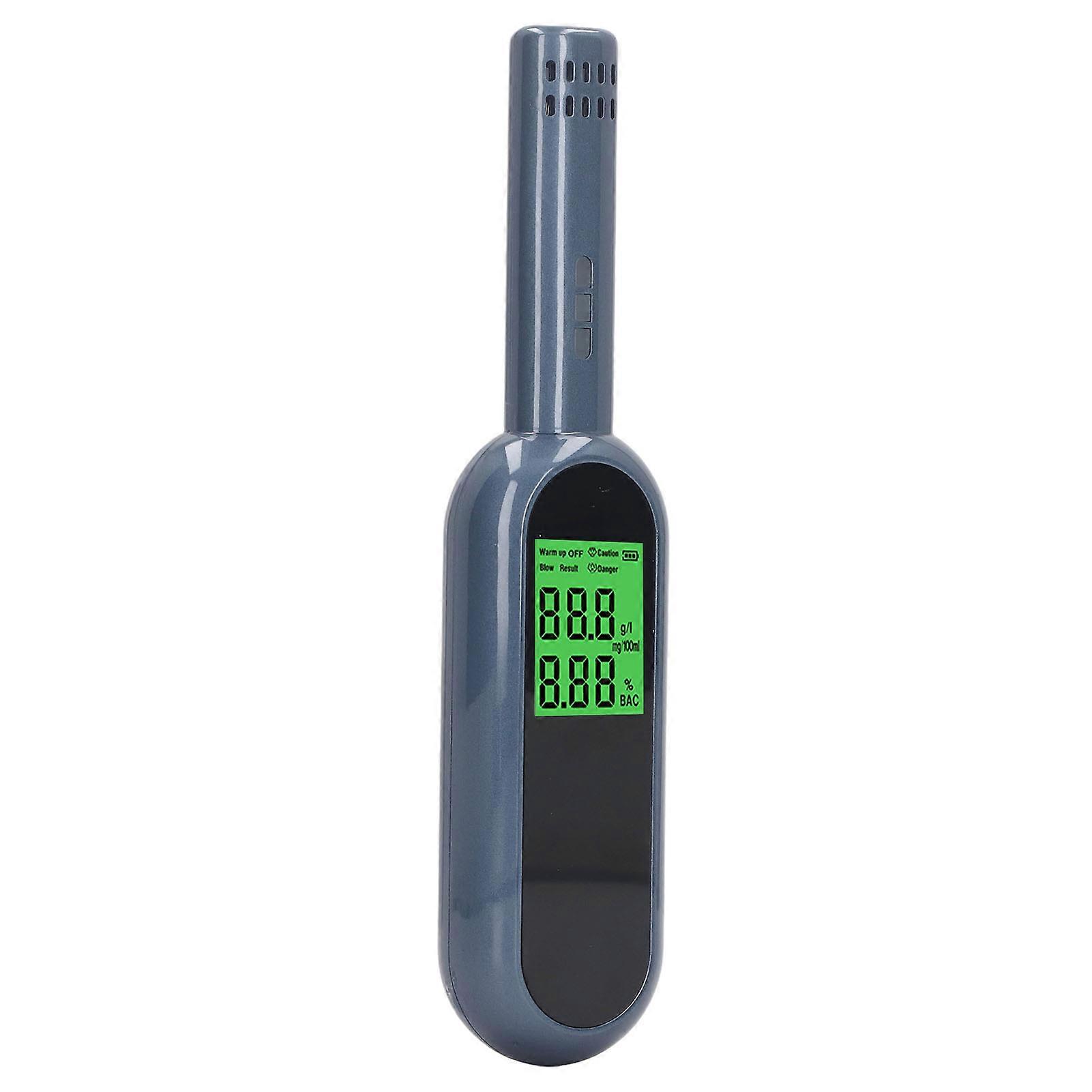 Breath Alcohol Tester High Accuracy LCD Display Sound Light Alarm Rechargeable Portable Alcohol Detector 