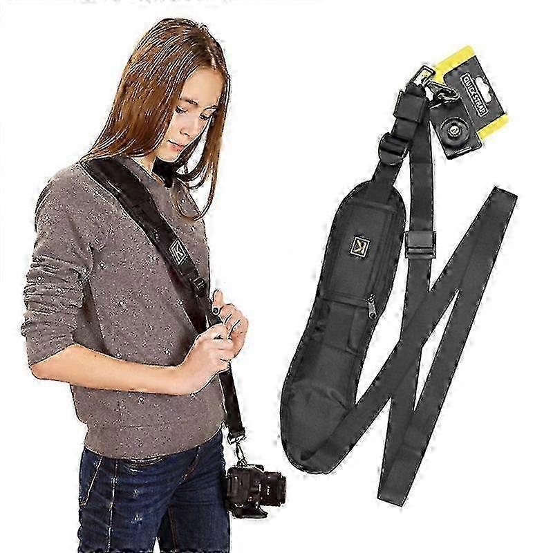 Safe & Fast Quick Rapid Camera Single Sling Strap(Black) miao4