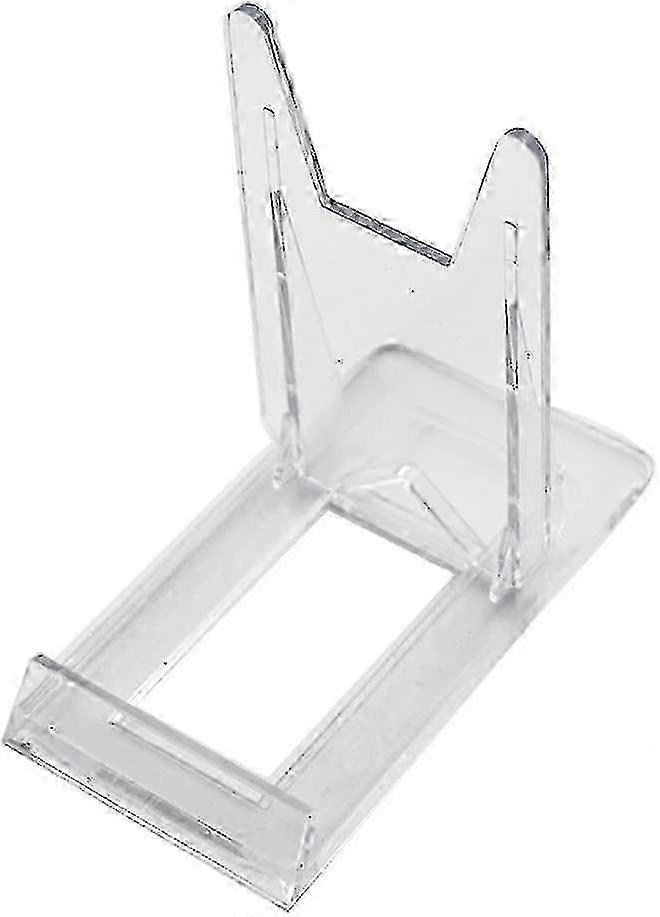 Two Part Adjustable Clear Acrylic Plastic Display Stand Easel (set Of 6) Edition 0722