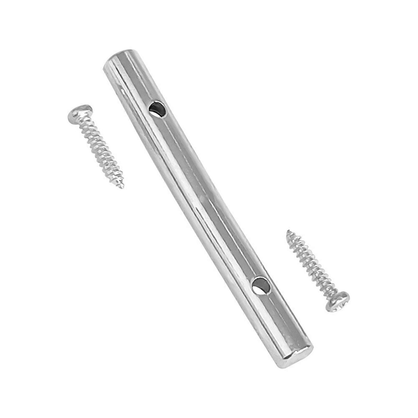 48mm Elgitarr Sträng Stabilisator Metall Bygg utan ansträngning Setups med extra skruvar Gitarr Sträng Klämma Metall Textur Silver