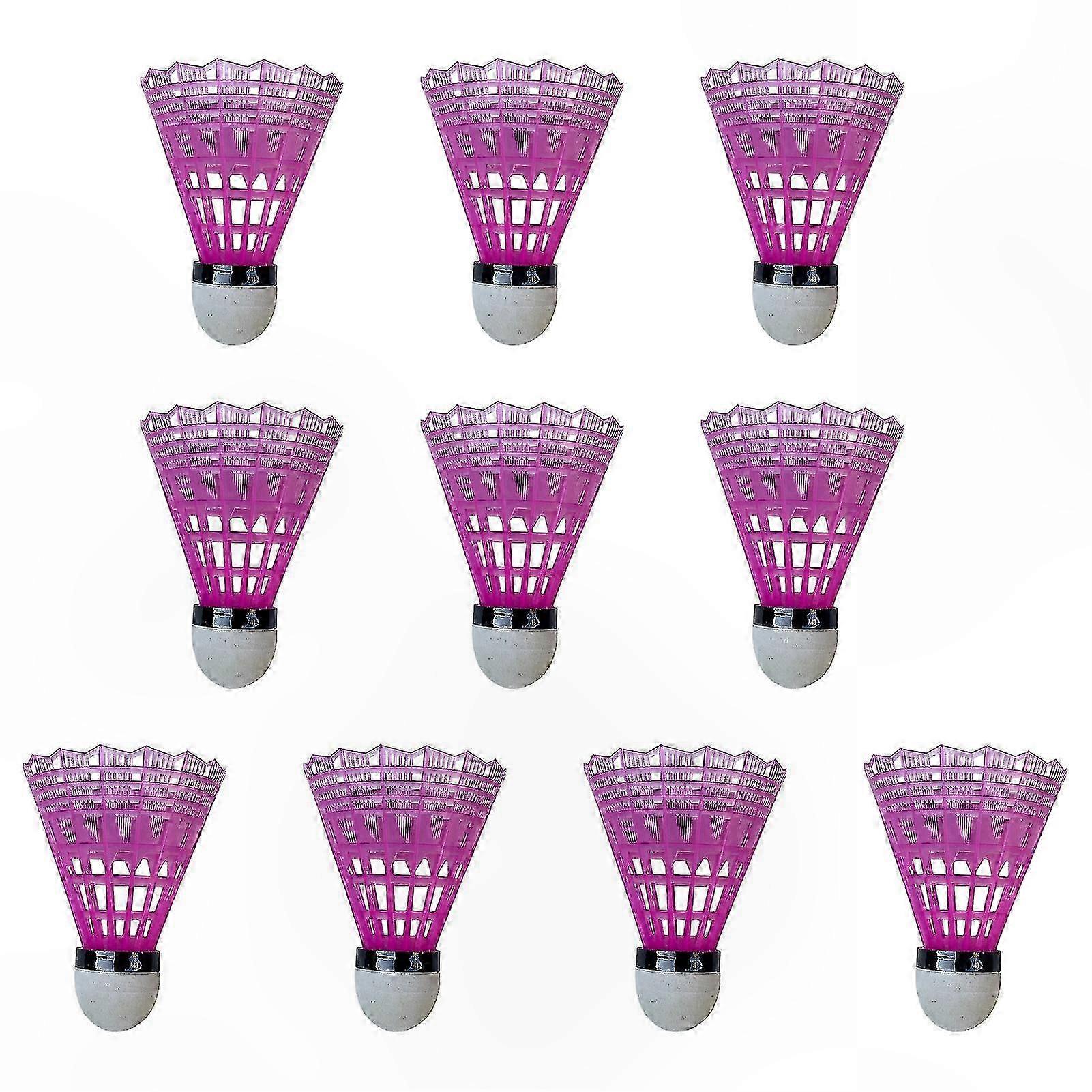 10PCS Durable Nylon Badminton Shuttlecocks for Indoor Outdoor Training