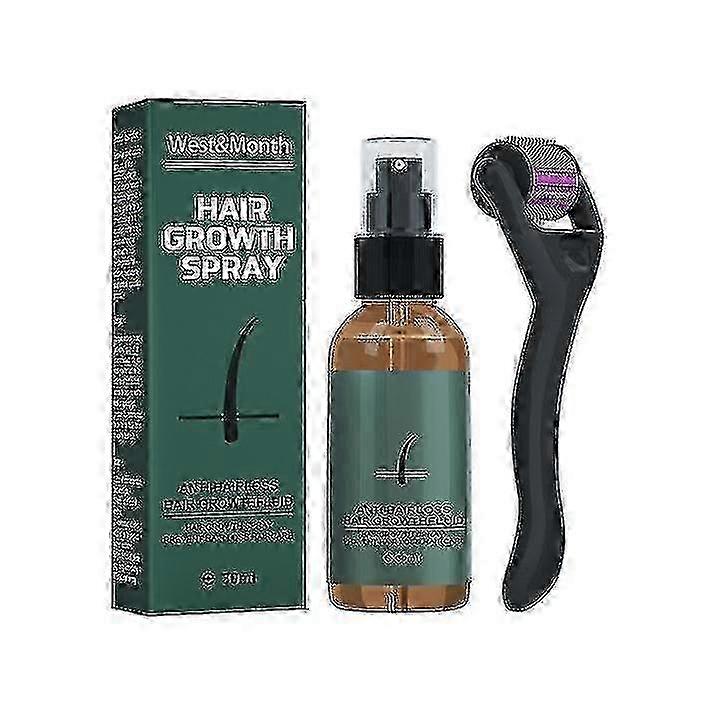 30ml Beard Growth Kit, Beard Kit With Beard Roller Beard Growth Serum Spray, Beard Growth