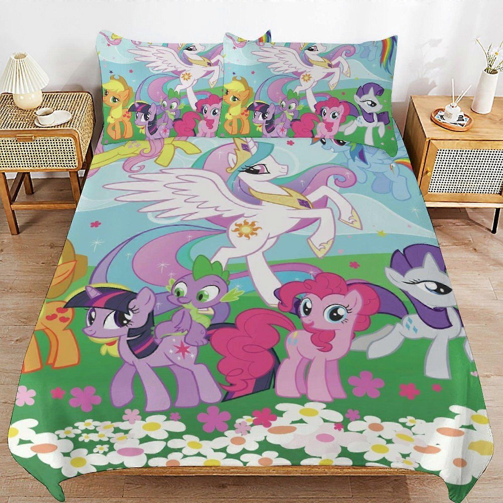E608 My Little PonyFriendship is Magic Soft Touch Comfort Fit Easy Zip Bedding Solution Machine Washable Duvet Cover Sets Option F608