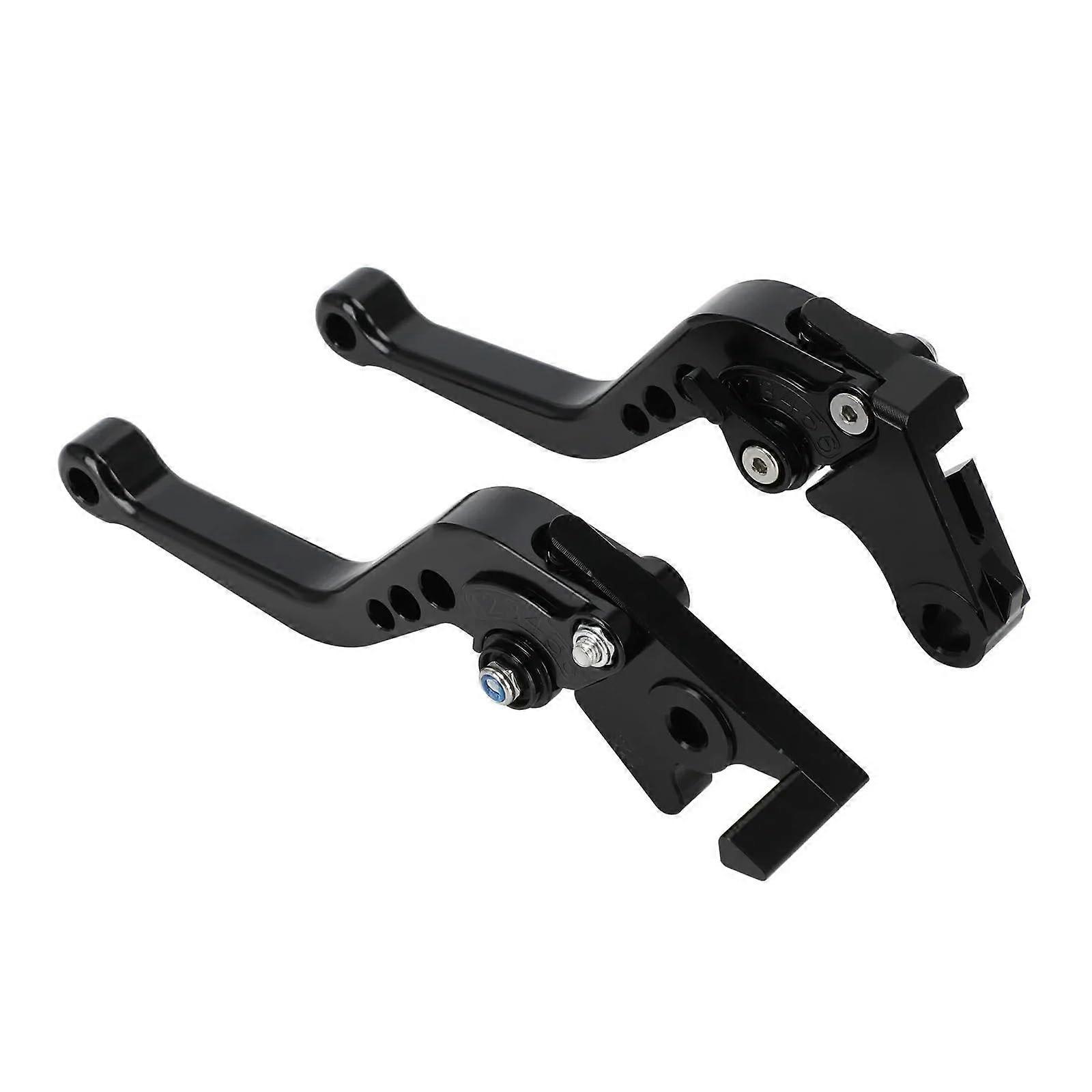 Motorcycle Brake Lever Clutch Lever Set Adjustable Folding Levers For MSX125 GROM125 20132022 Black