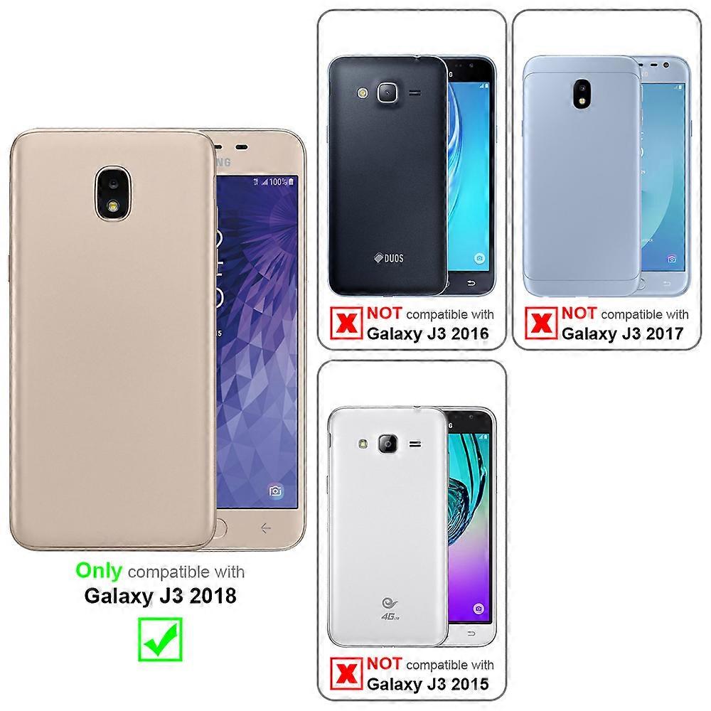 Θήκη Samsung Galaxy J3 2018 - Προστατευτική θήκη με λειτουργία βάσης και υποδοχή κάρτας