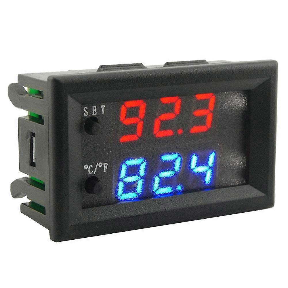 W2809 12V AC110-220V Probe Line Digital Temperature Control LED Display Thermostat with Heat/Cooling