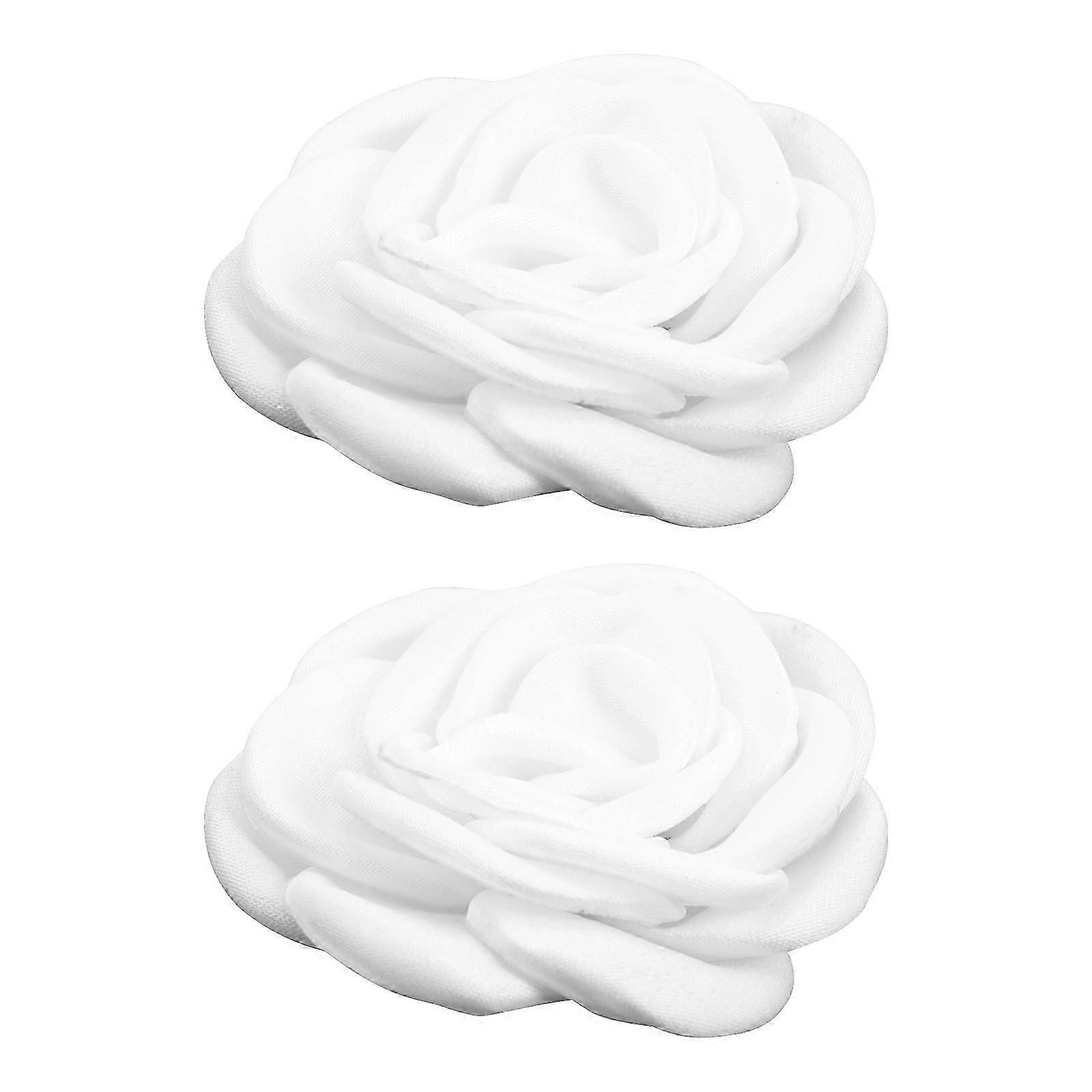 1 Pair DIY Camellia Fabric Flower Shoe Buckle