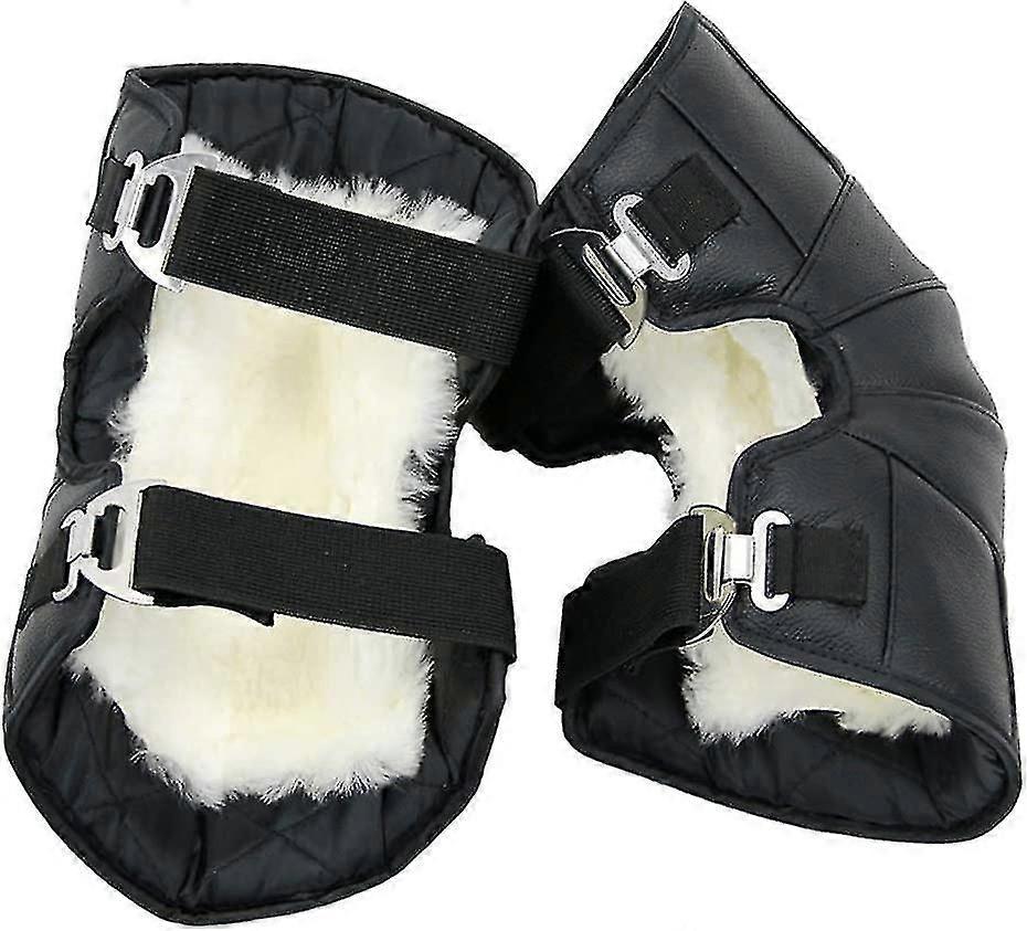 オートバイニーウォーマー膝ブレースウォーマー防風膝パッド膝スリーブ脚プロテクター冬乗馬膝パッドバイクサイクリング1setblack用