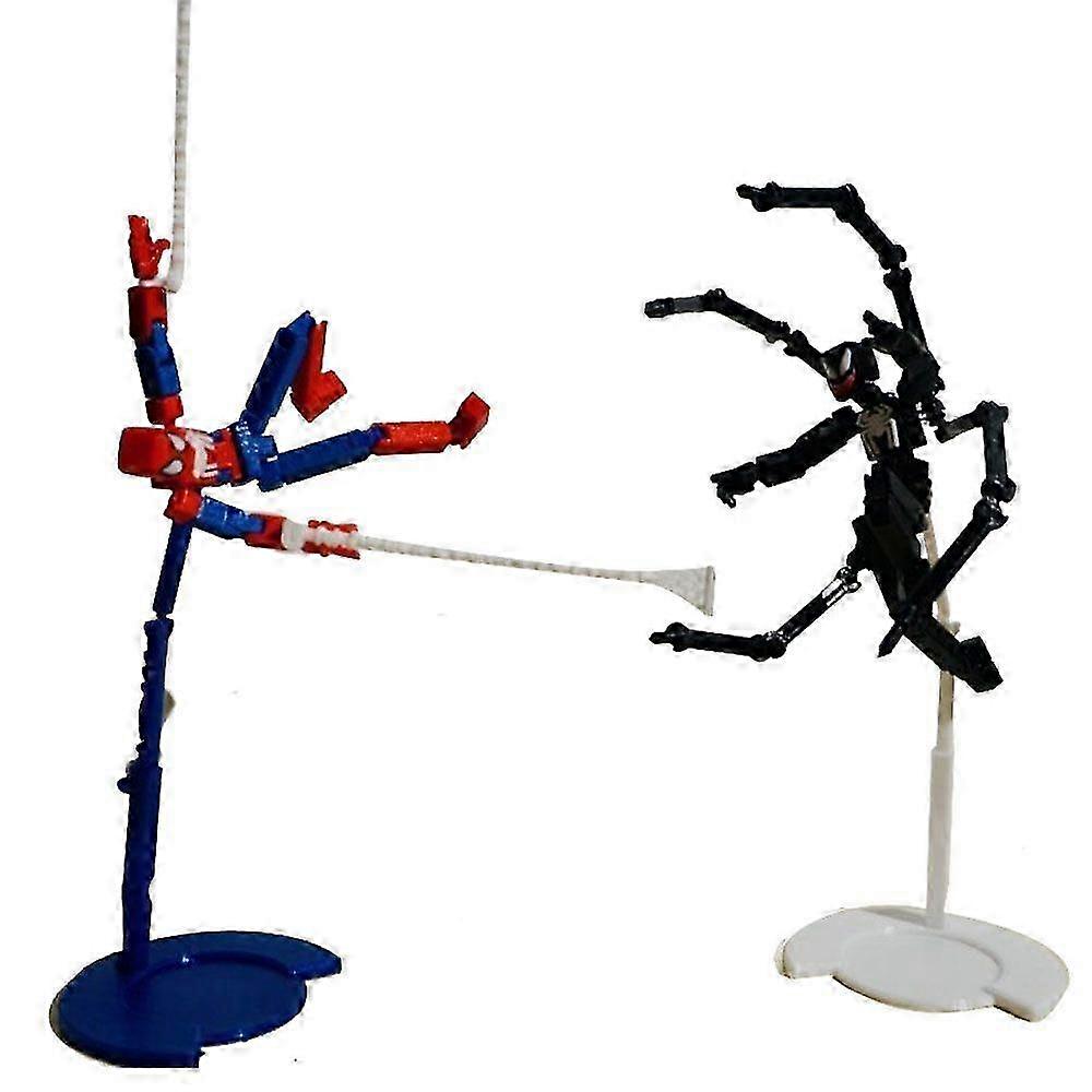 Spider-man Action Figure Magnetic Version Back Claws Venom Battle Suit 3d Multi-jointed Super Movable Model