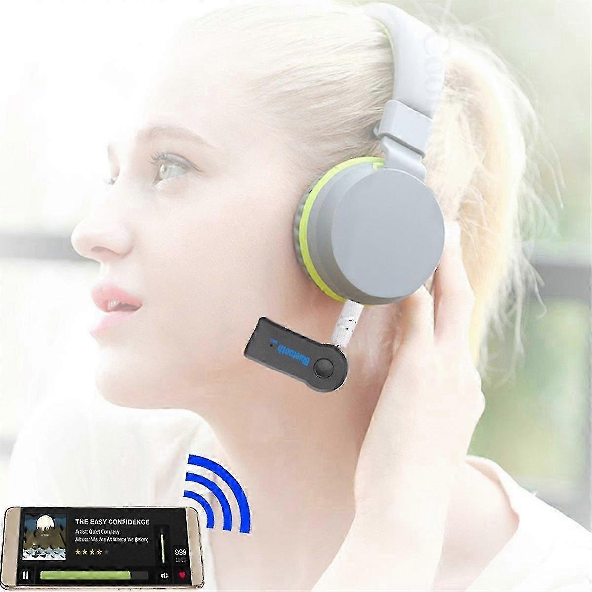 2-In-1 Wireless Bluetooth Receiver, USB B with Hands-Free Functionality and 3.5mm Aux Audio Music Adapter