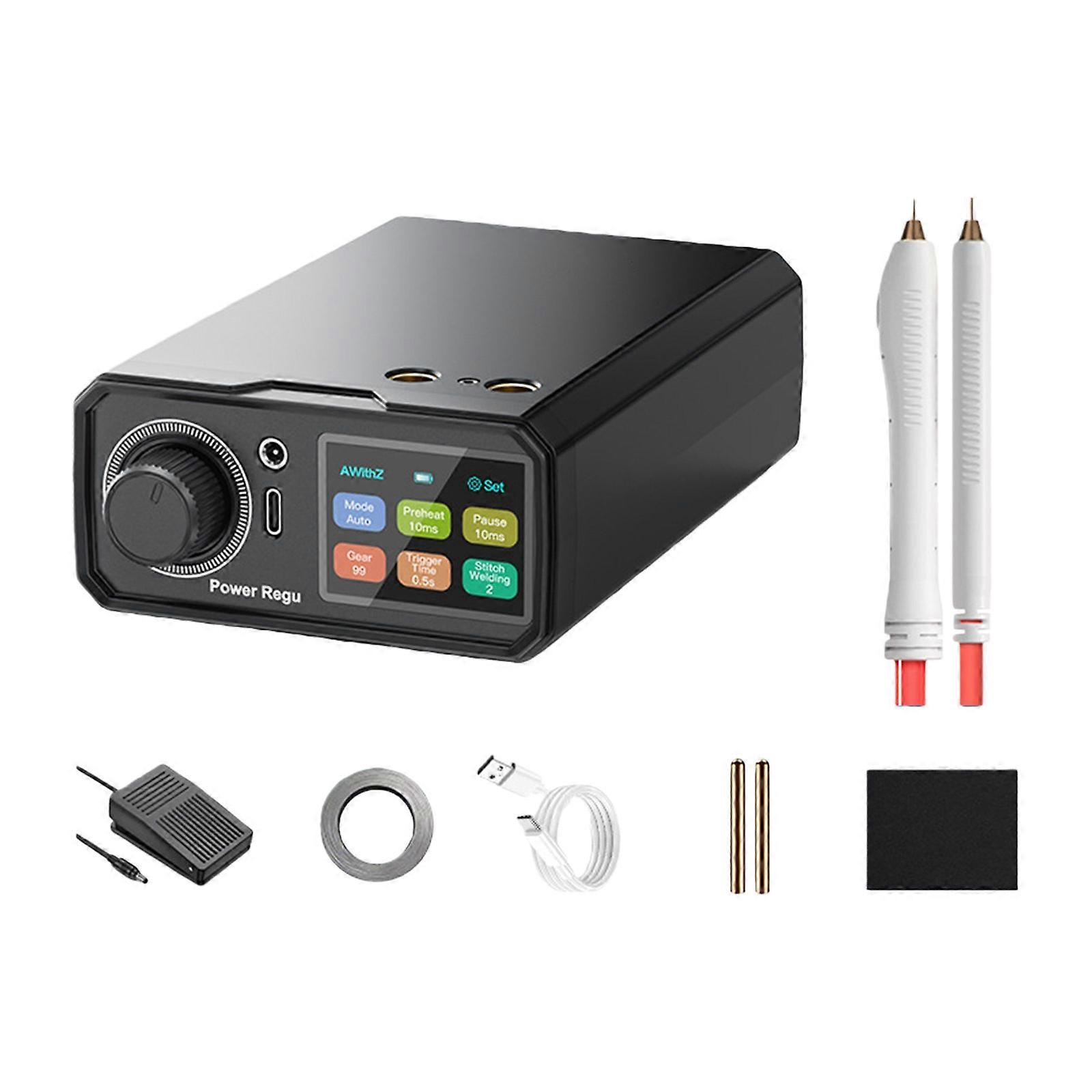 Handheld Digital Display Spots Welder Digital Welding Machine 18650 Lithium Batteries 10000mAh Power Supply Multicolor