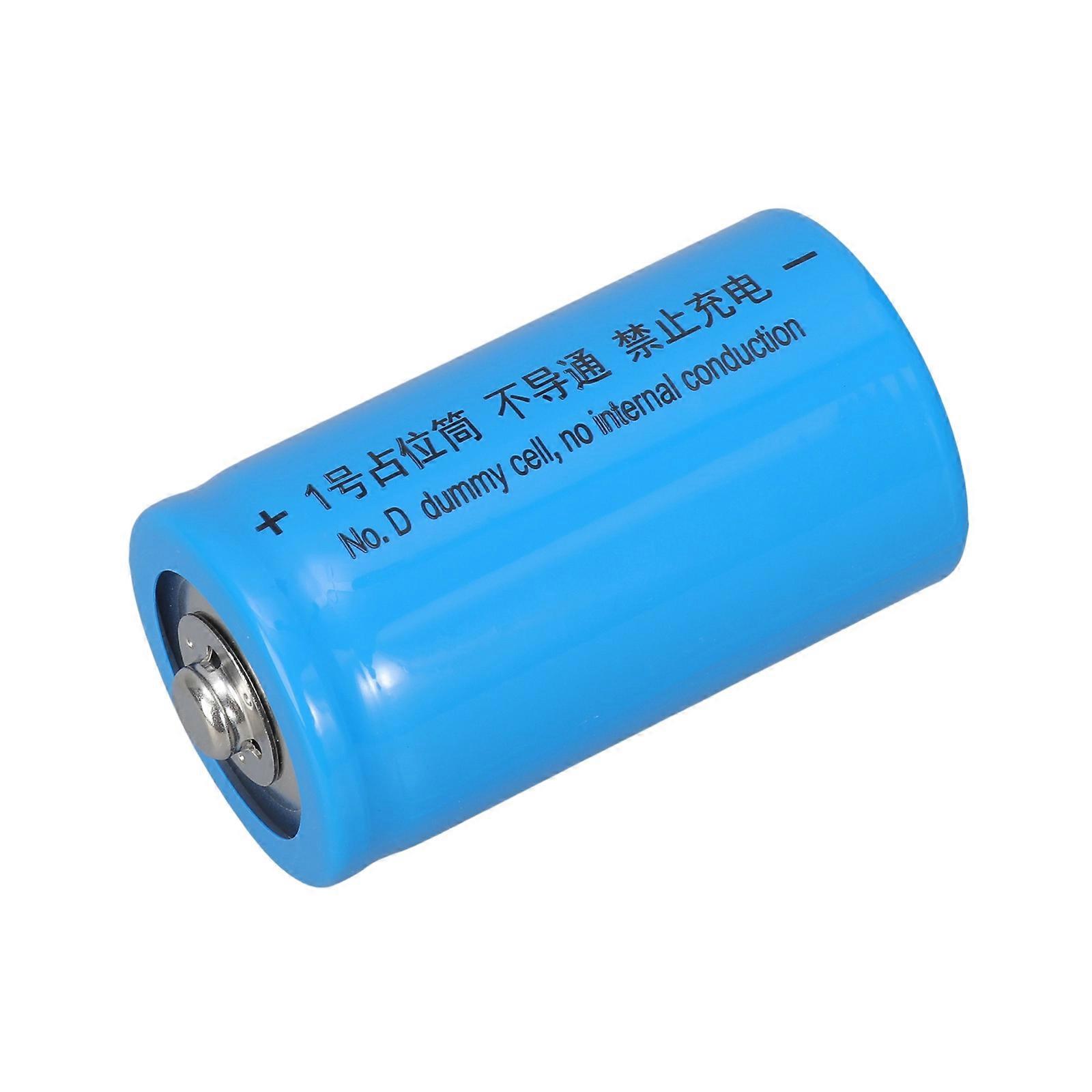Not Conductive Size D Battery Simulating Shell Battery Placeholder for Electronics Power Adapter Appliances Toys Multicolor