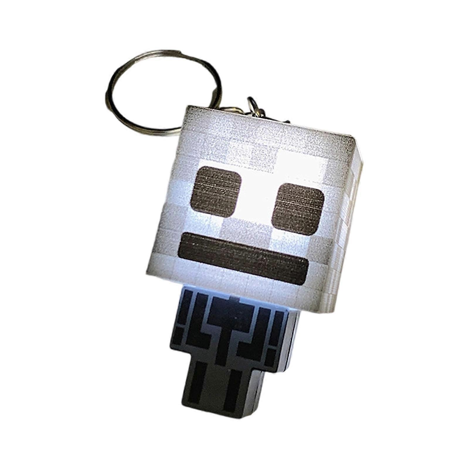 Rechargeable Tiny Keychain Light Glowing Toy For Kids Keyring Addition With Energy Saving LED Bulb Multicolor