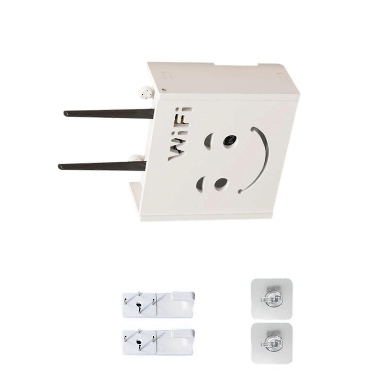 Ventilated ABS Plastic routers Mounting Shelf Space Saving Wall Installation No Drilling Multicolor