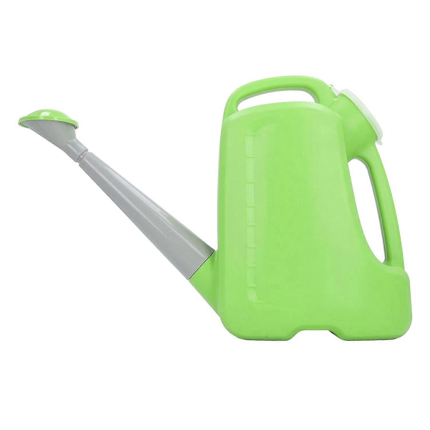 Garden Watering Pitcher Large Capacity PP Long Spout Flower Watering Can for Agriculture Farm 5L Gre