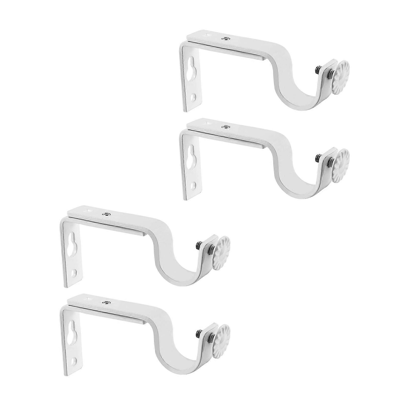 Pack of 4 Multipurpose Adjustable Curtain Rod Holders Convenient for Rod Extending Portable for Home Office and More Multicolor