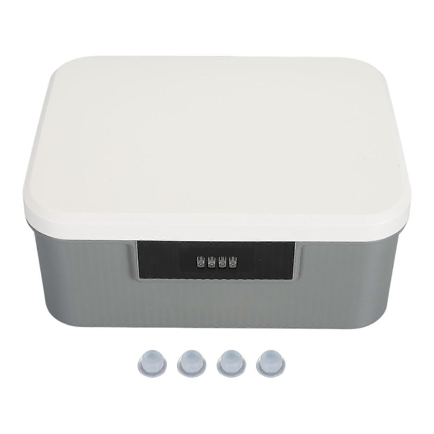 9L Capacity Lockable Storage Trunk for Files Document Organizer Double Layer Password Storage Lockin