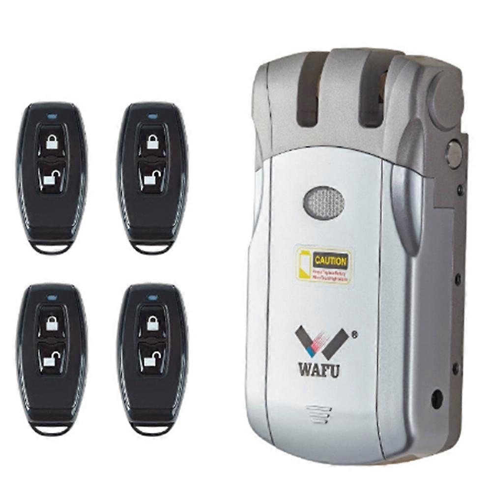 Wafu Door Lock 019 Remote Control Deadbolt Lock Electronic Keyless Tuya Bluetooth/Wifi Smart Lock 433Mhz Invisible Lock