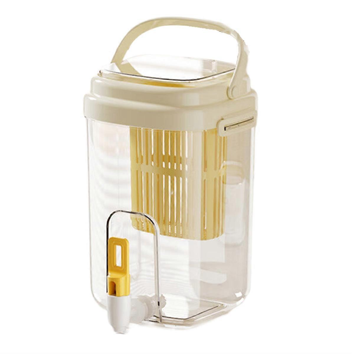 Cold Kettle with Faucet Refrigerator Juice Water Pitcher Home Plastic Beverage Dispenser Filter Drink Container for 2L A