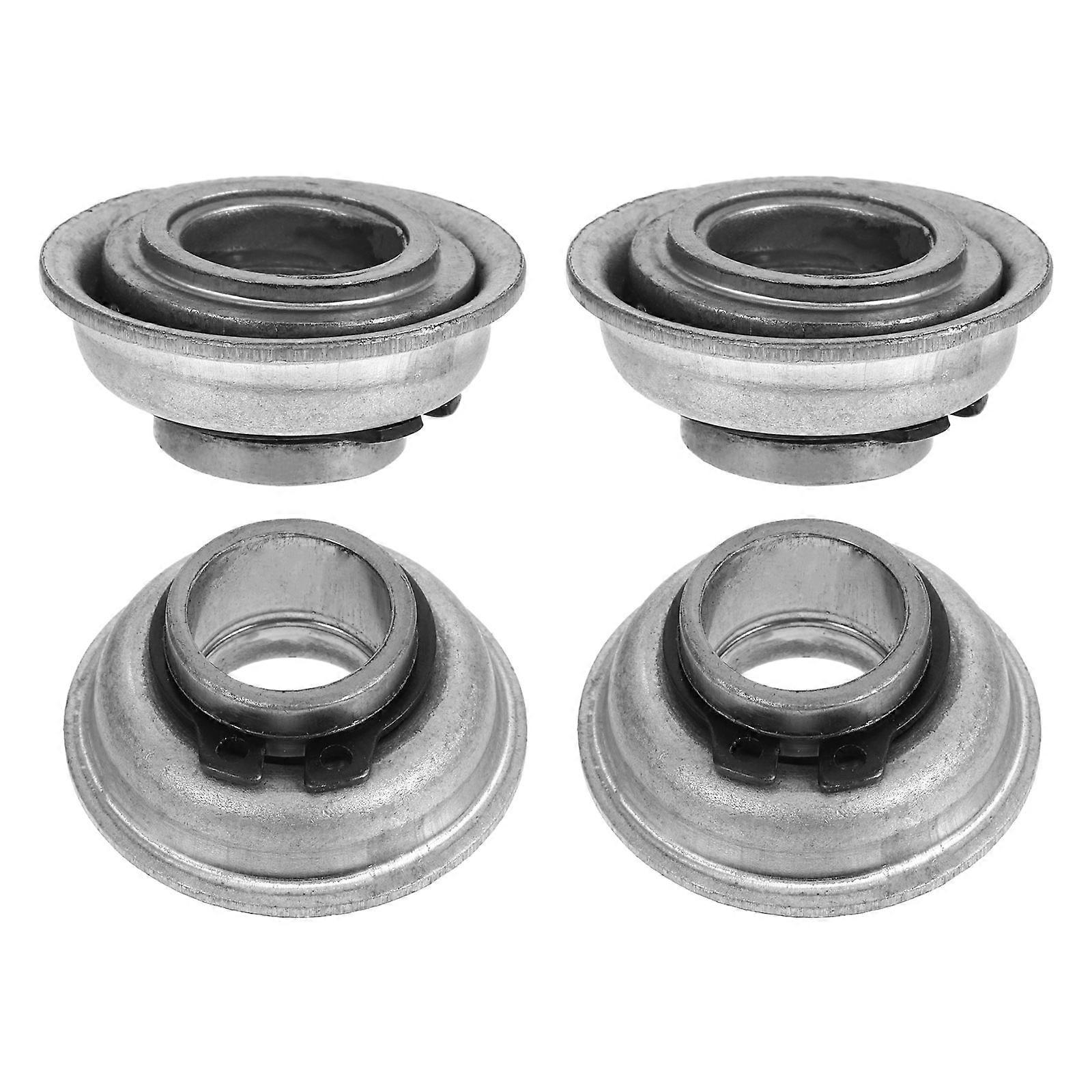 4pcs μπροστινές περιστρεφόμενες ρόδες ρουλεμάν στελεχών μερών αντικατάστασης αναπηρικών καρεκλών για τους περιπατητές Καθολικό υλικό αντικατάστασης γκρίζο