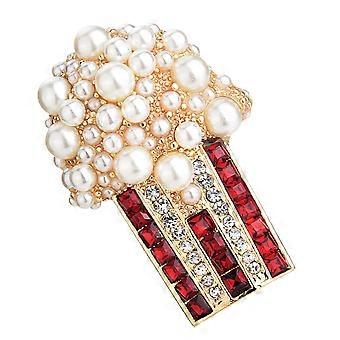 Mode Yndig Popcorn Alloy Krave Clips Farverig Popcorn Broche Kvinder Tøj Broche Ornamnet