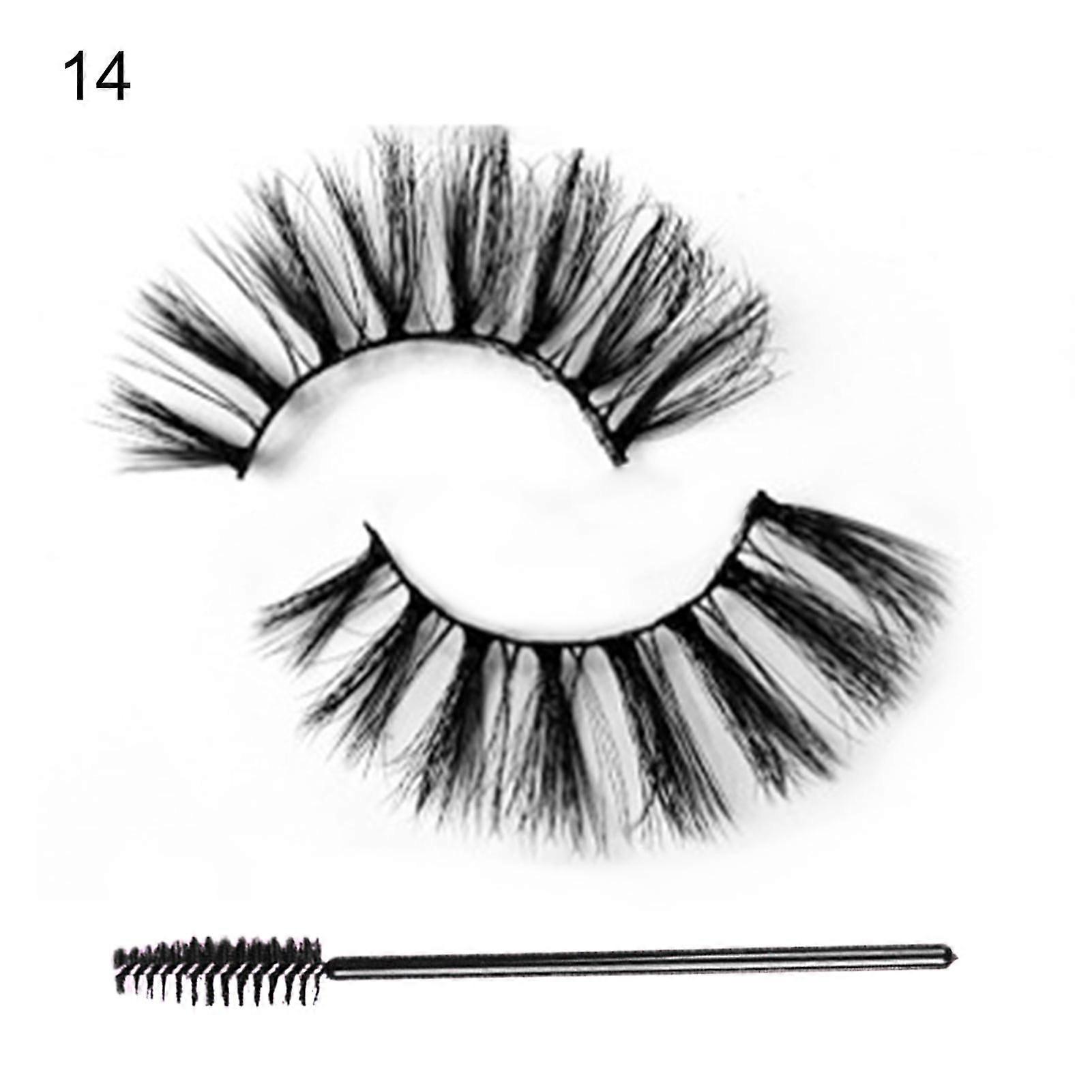 Kmxyo 1 Set False Eyelash 3D Effect Good Ductility Curly Lady Handmade Extensions Artificial Eyelash