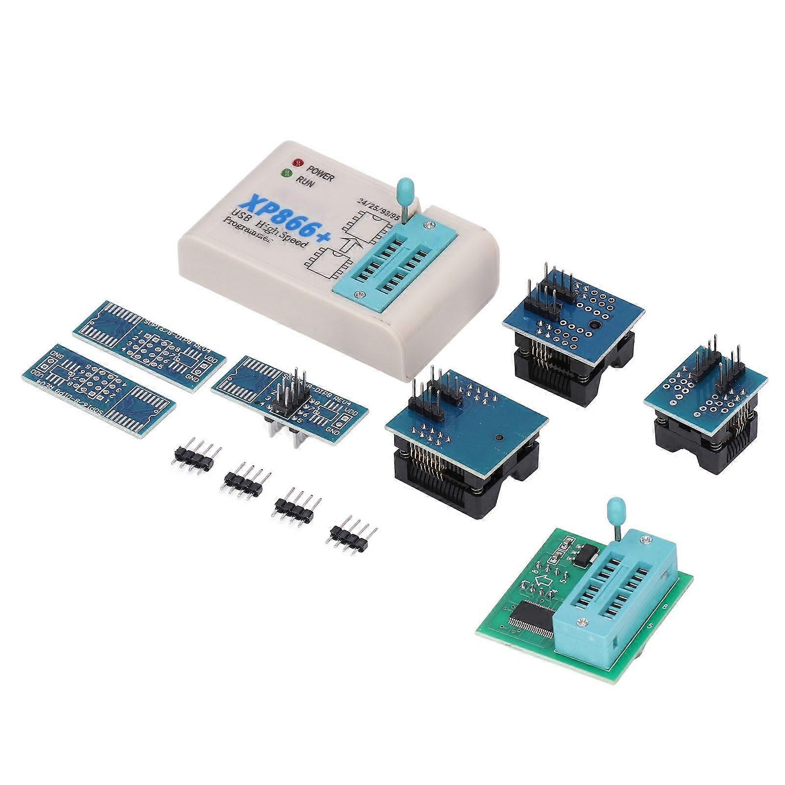 USB Chip Programmer Kit, ABS Shell, High Speed & Multifunctional, Compatible with 24/25/93 EEPROM, 25 FLASH