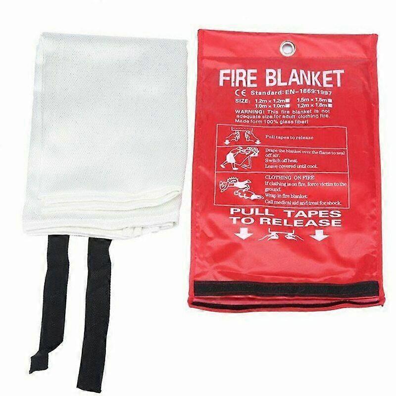 Emergency Fire Blanket Quick Release In Case For Home Office Car 1mx1mx0.3mm