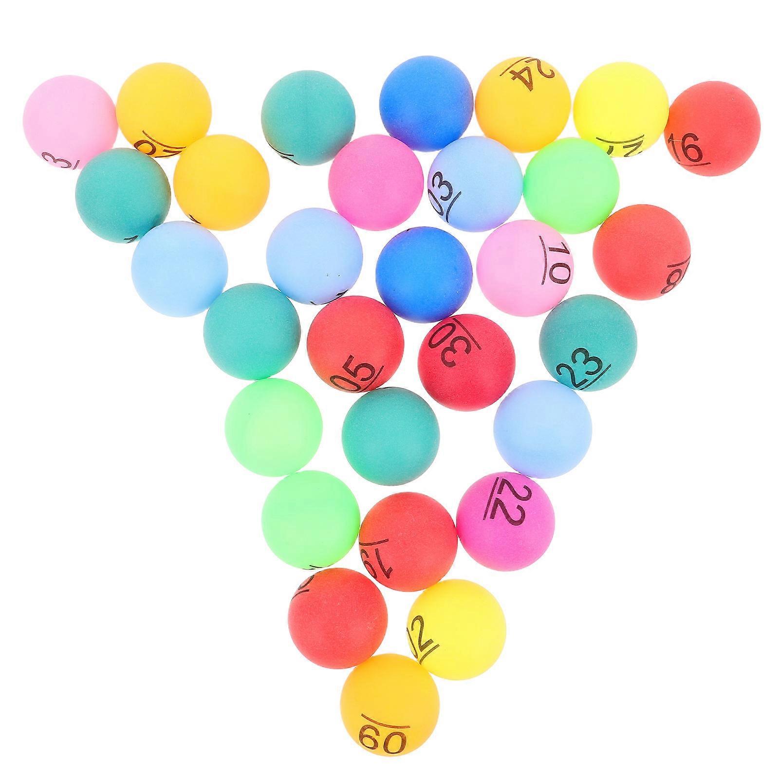Balls Colored Plastic for Party Games 30Pcs Numbered Balls