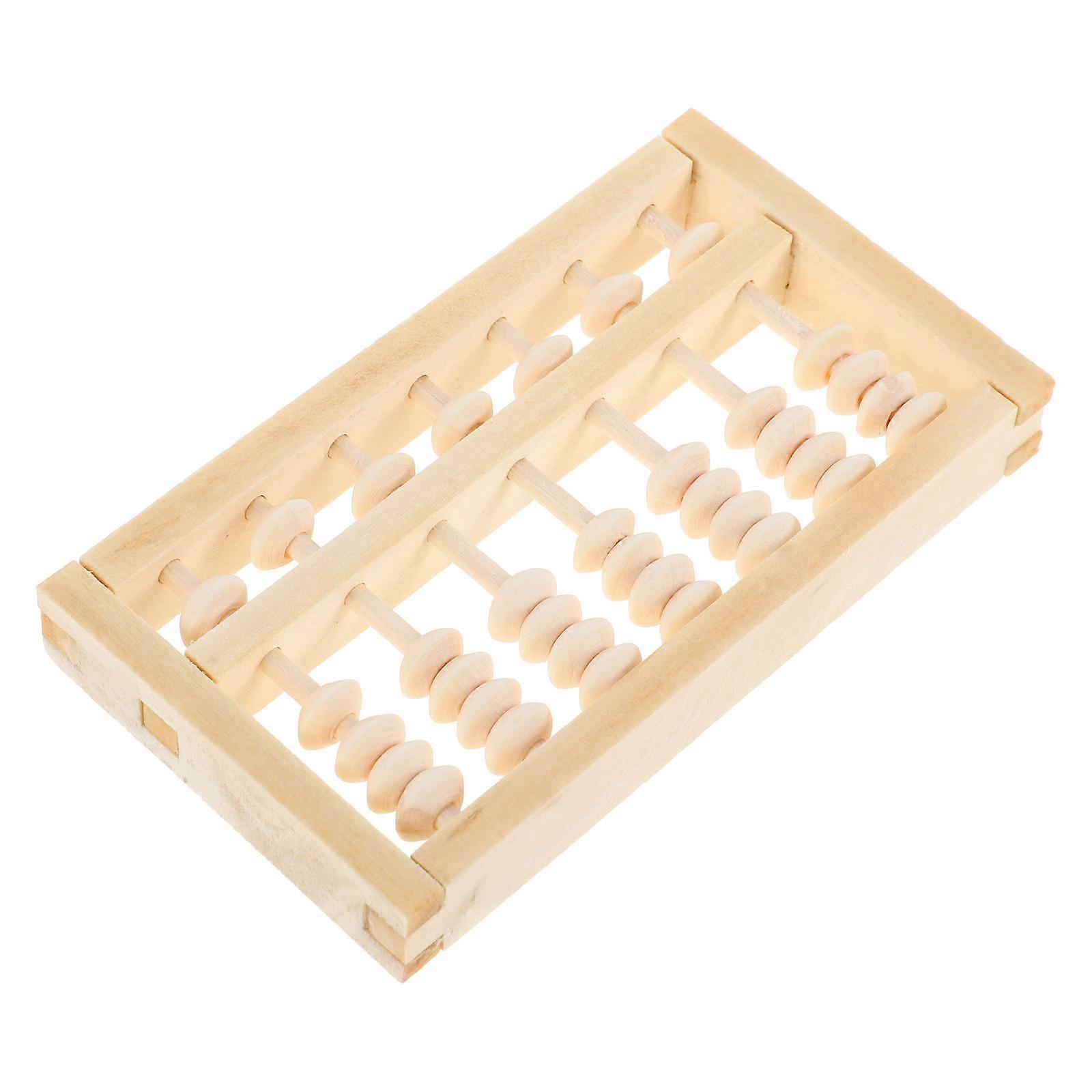 Math Learning Tools Wooden Mini Abacus for Kids and Adults