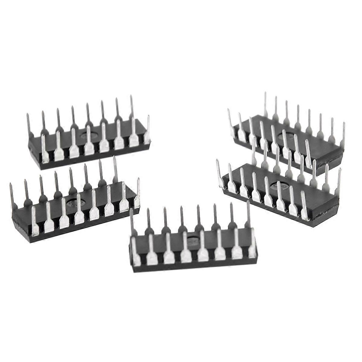 Black L293D Dip 16-Pin Controller for Temperature Protection 5Pcs Pack