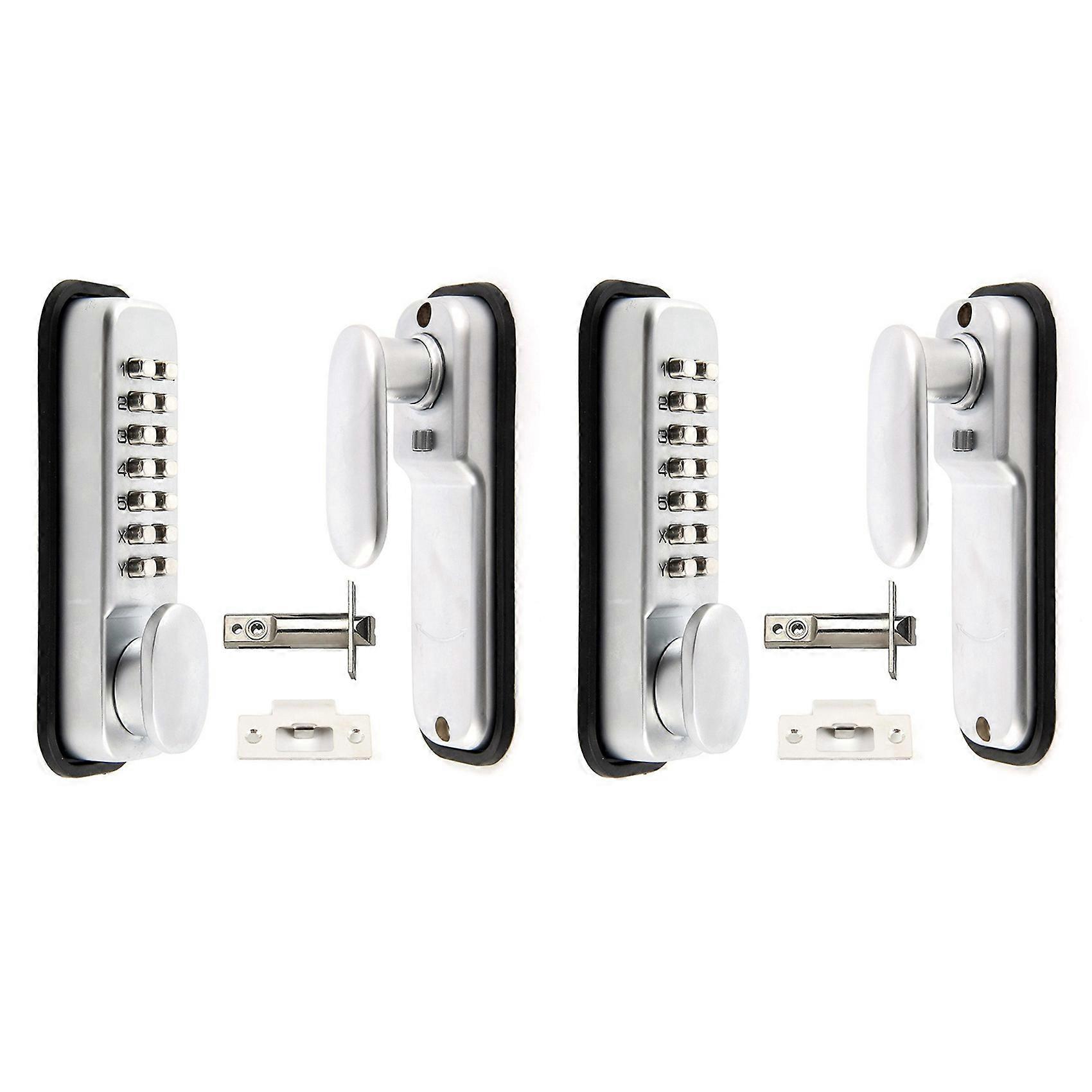 2X Digital Push Button Door Lock Key Pad Code Combination Access Mechanical Keyless