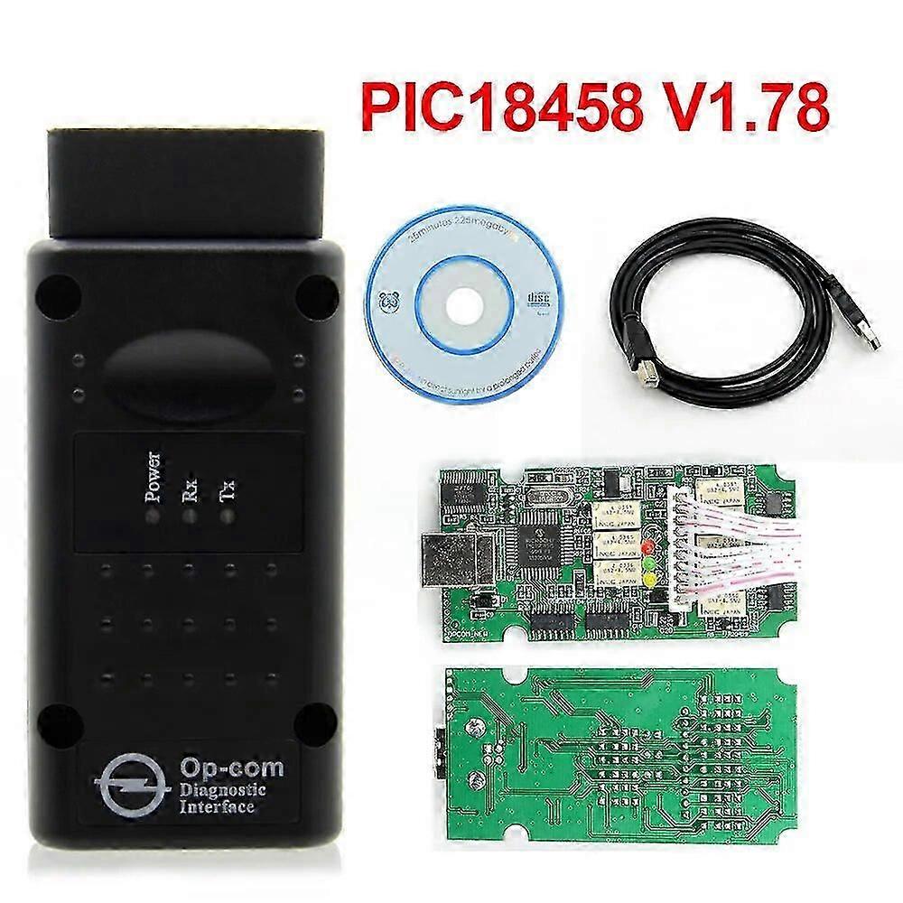 ​Original OP-COM V1.78 Diagnostic Scanner With PIC18F458 Chip OBD2 CAN-BUS For Opel Vauxhall Vehicles Full System Diagnosis​ Bx6