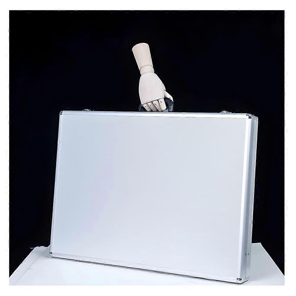 Aluminum Alloy Cigarette Display Case with Foldable Hidden Stand for Bar, Silver 60x40x7.5 cm