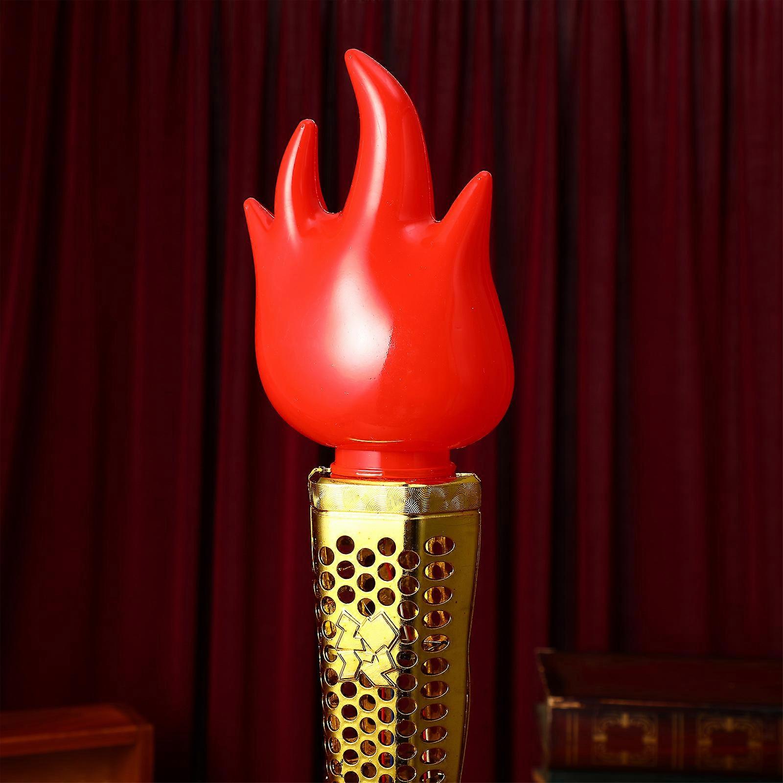 1Pc Simulation Torches Plastic Torches Plaything Kids Luminous Plaything